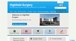 Desktop Screenshot of highfield-surgery.co.uk