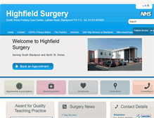 Tablet Screenshot of highfield-surgery.co.uk